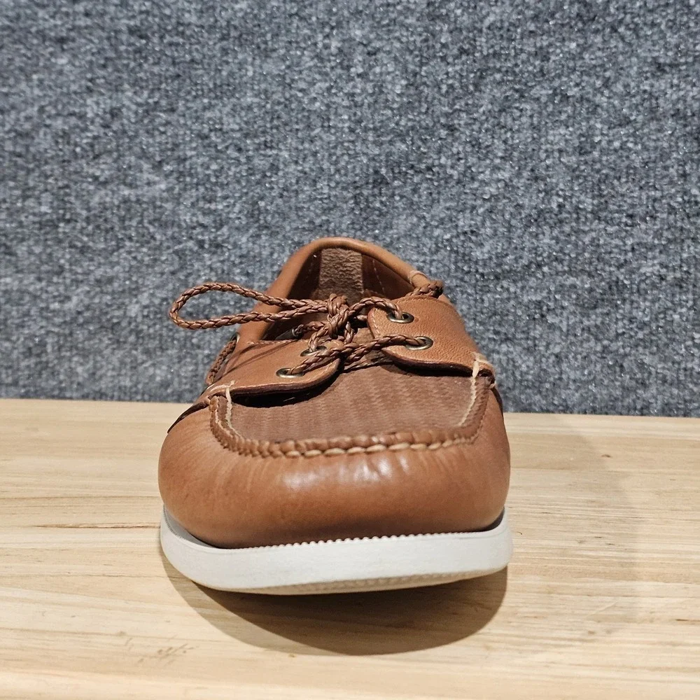 G.H. Bass Weejuns Bayside Boater Boat Shoes Men's 13 D Brown Leather